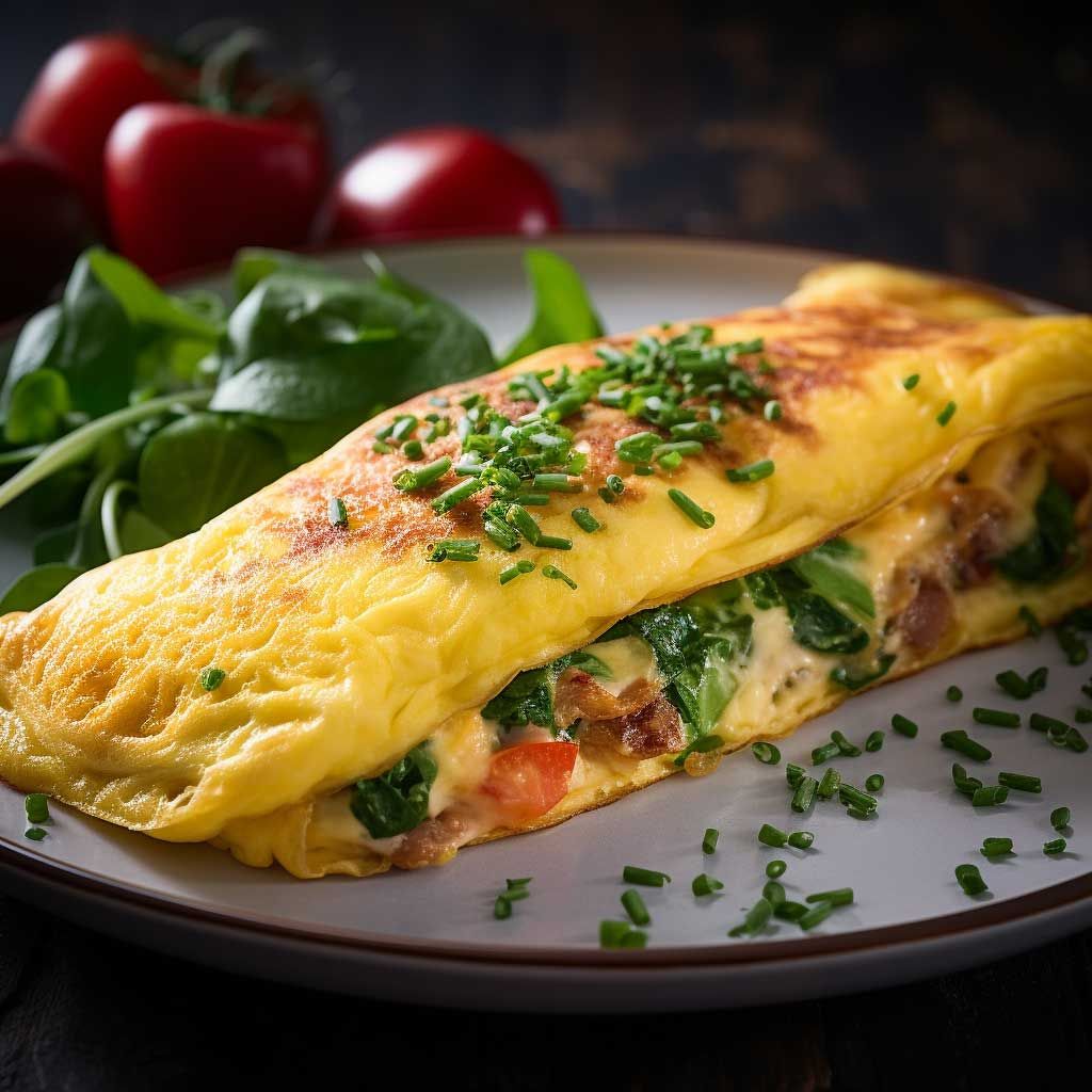 yummy omelet from free range eggs backyard chicken breeder