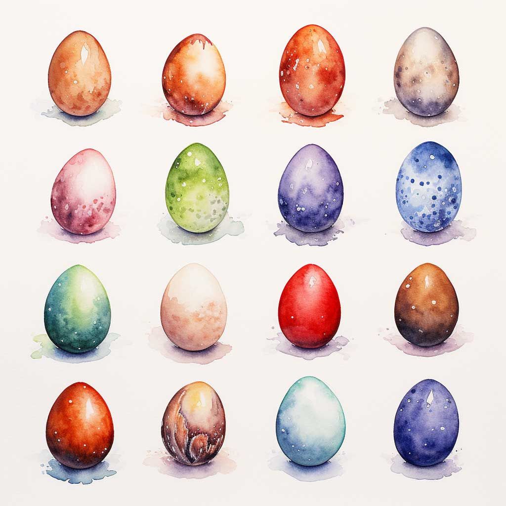 different colors of chicken eggs